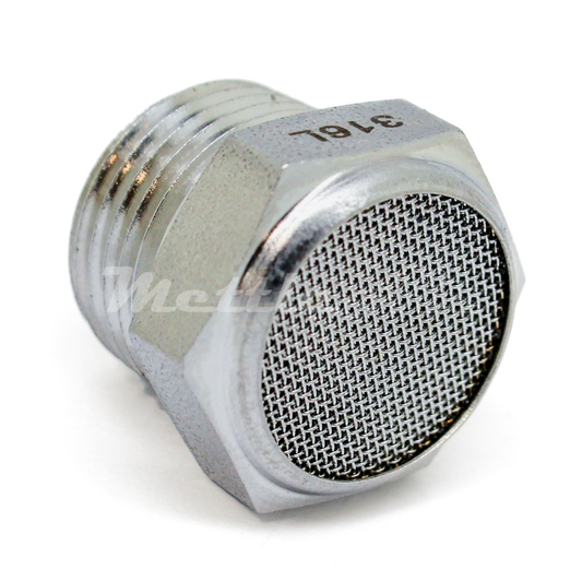 Stainless Steel 316L Filter Wire Mesh 110 microns / Vent Protector / Mud Dauber 1/4" NPT