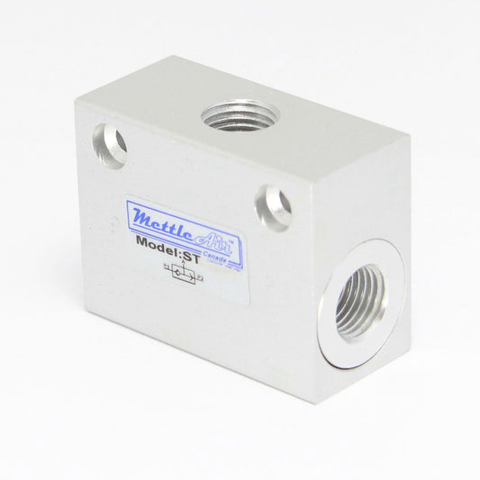 Shuttle Valve Aluminum 1/4" NPT