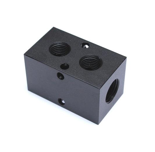 Manifold 2 x 1/4" BSPT (R) IN - 2 x 1/4" BSPT (R) Out