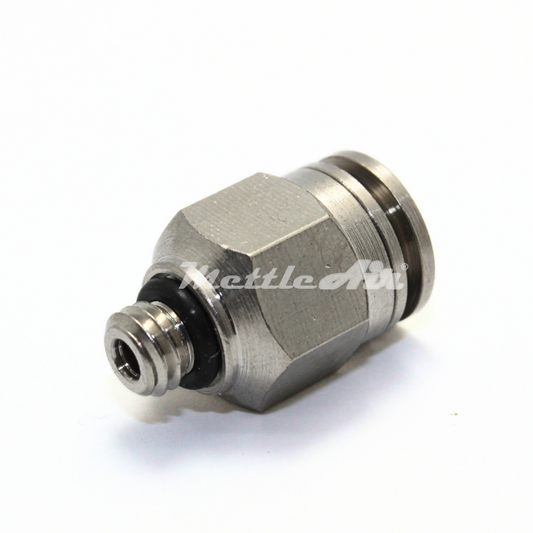 Nickel-Plated Brass Straight PTC Fitting 5/32" OD x M6 x 1.0 Male
