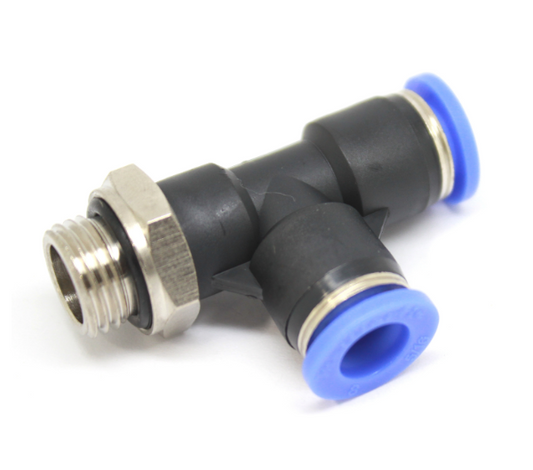 Push to Connect Run Tee 8 mm OD - 1/4" BSPP (G) Male