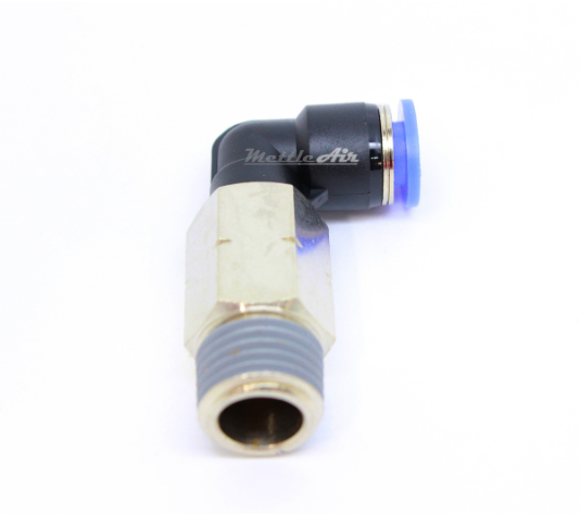 Push to Connect 90 Elbow Long Fitting 8 mm OD - 1/4" NPT Male