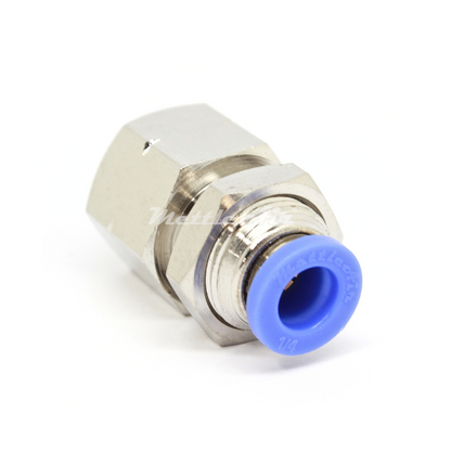 Push to Connect Straight Bulkead Female 4 mm OD - 1/8" NPT Female