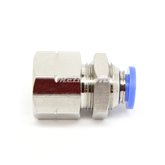 Push to Connect Straight Bulkead Female 6 mm OD - 1/4" NPT Female