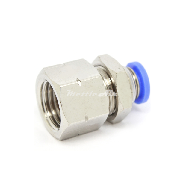 Push to Connect Straight Bulkhead Female 12 mm OD - 1/4" BSPT (R) Female