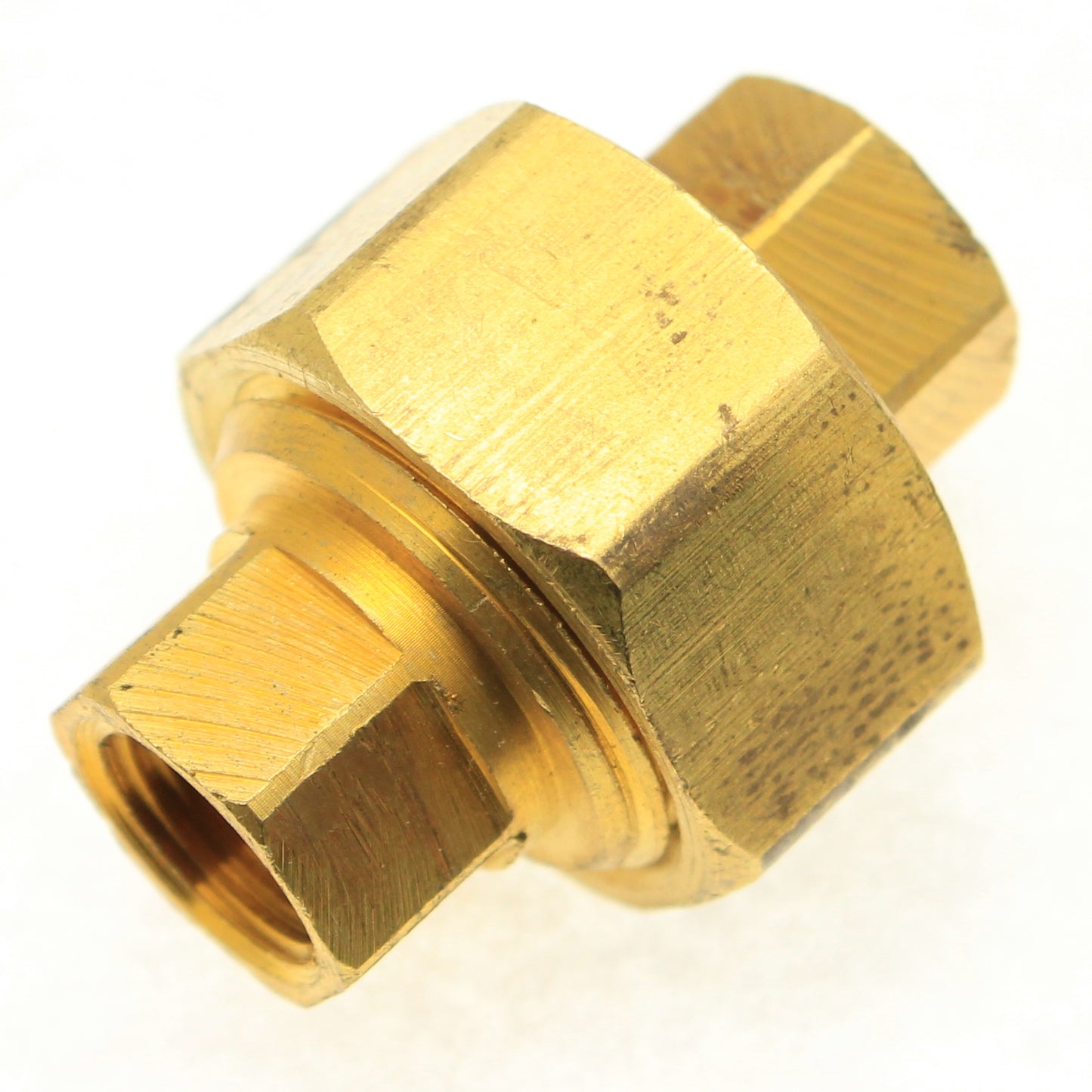 Brass 3 Piece Union Coupling 1/4" NPT Female - 1/4" NPT Female