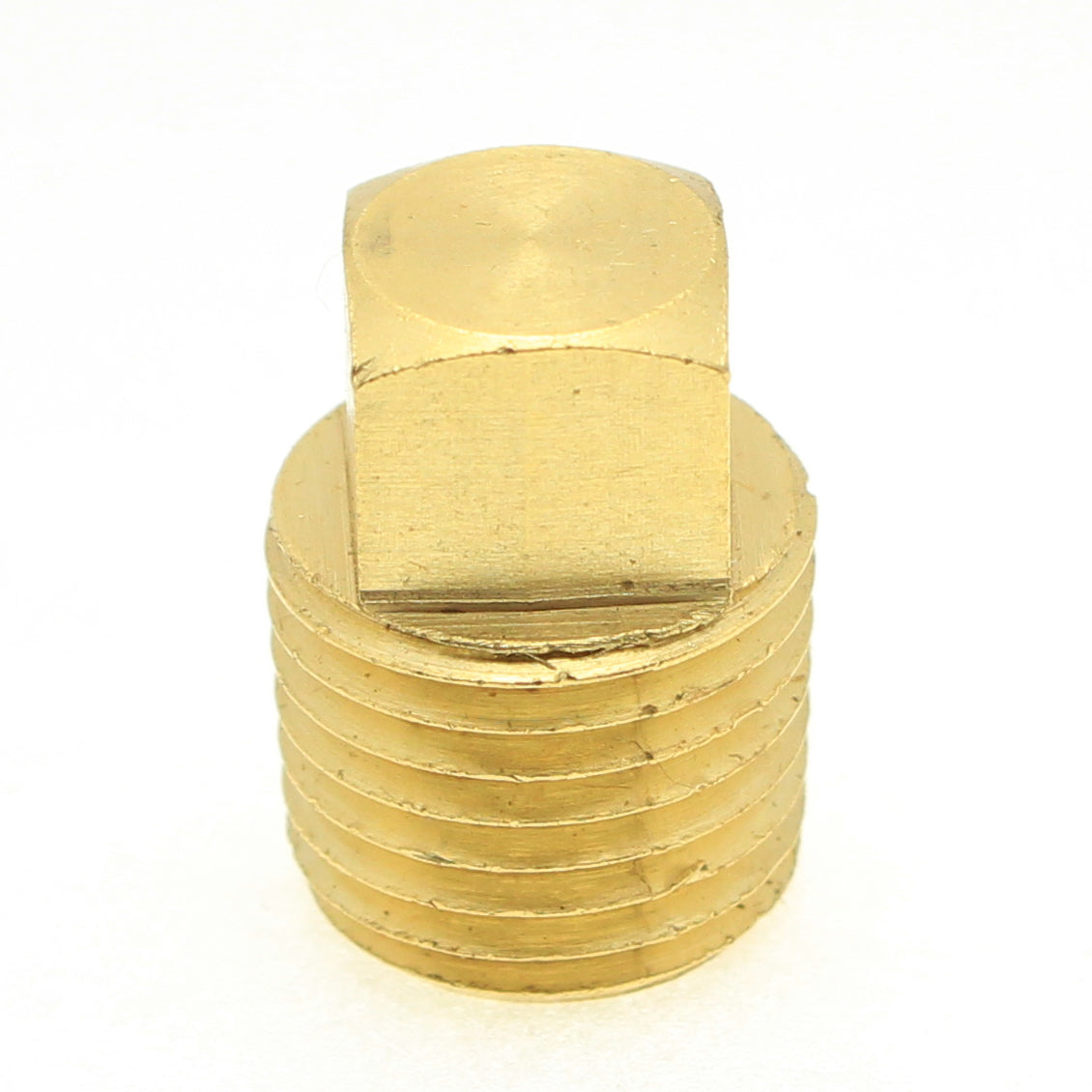 Brass Square Head Plug 1-1/4" NPT Male