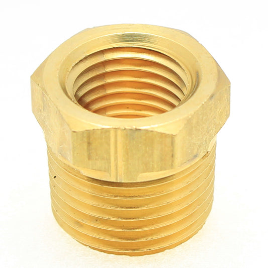 Brass Bushing 1/2" NPT Male - 3/8" NPT Female