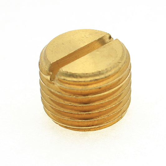 Brass Slotted Pipe Plug 1/4" NPT Male