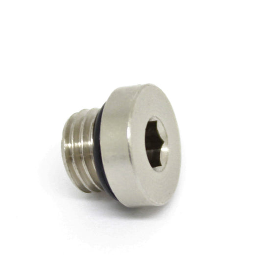 Bouchon de tuyau hexagonal interne en laiton M8 x 1,25 mâle