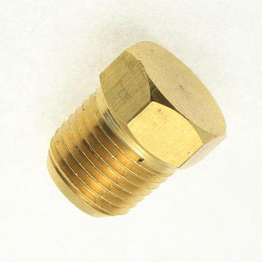 Brass Hex Head Pipe Solid Plug 1/16" NPT Male