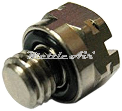 Brass Hex Head Pipe Plug 1/16" NPT Male -  Nickel Plated