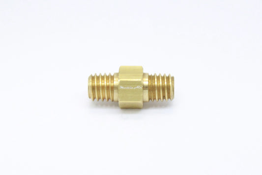 Brass Hex Pipe Nipple 10-32 UNF Male - 10-32 UNF Male