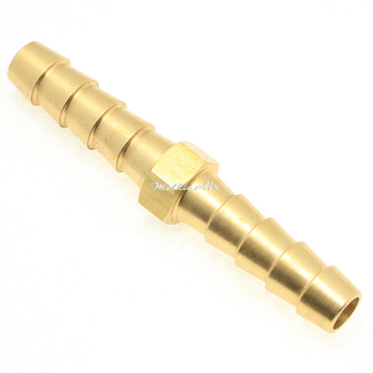 Brass Splicer 1/8" Hose ID Barb - 1/8" Hose ID Barb