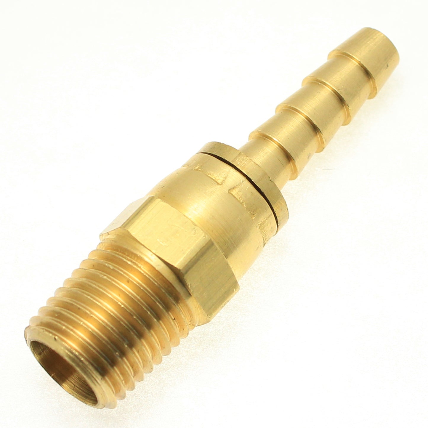 Brass SWIVEL Straight Male 1/4" Hose ID Barb - 1/8" NPT Male