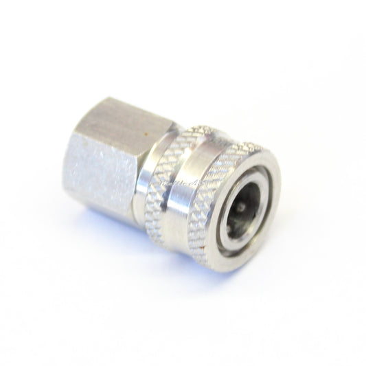 1/8" Body x 1/8" NPT Female FPT FIP  Automatic Industrial Interchange Coupler Stainless Steel