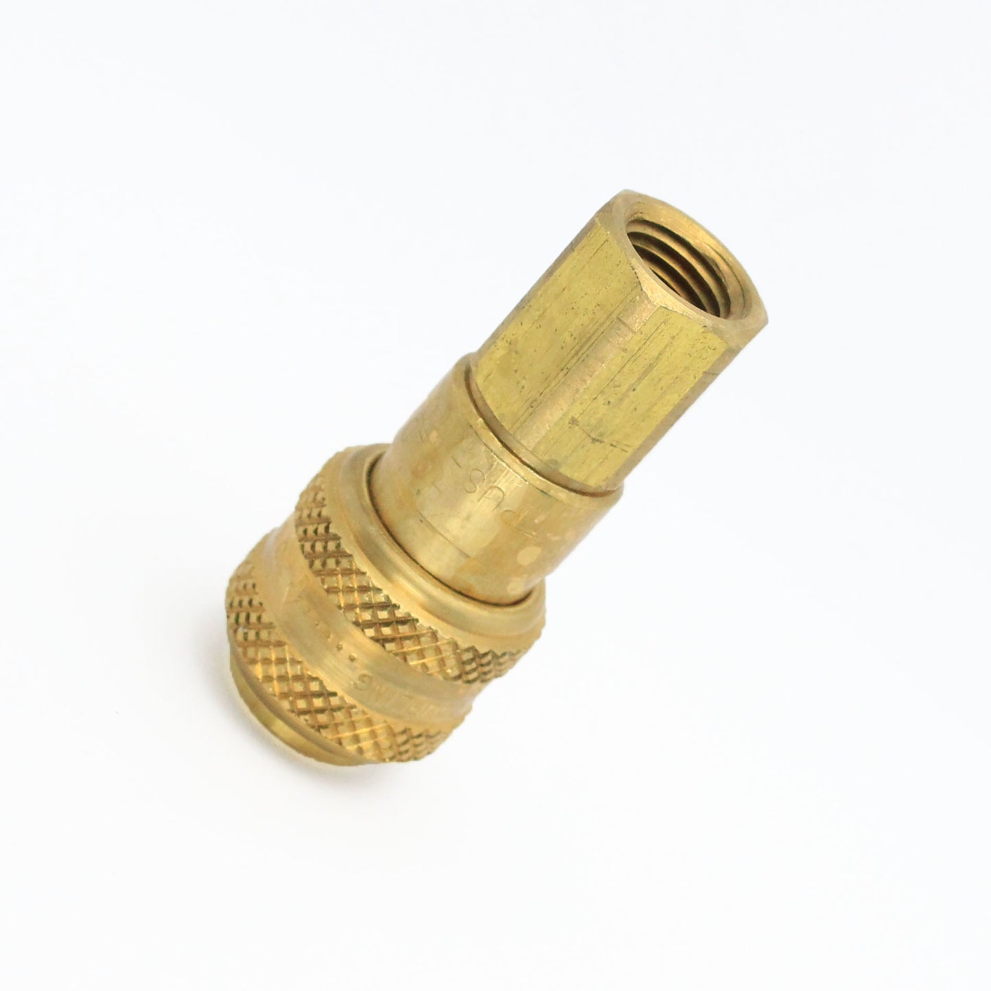 1/4" Body x 3/8" NPT Female Automatic Industrial Interchange Coupler Brass