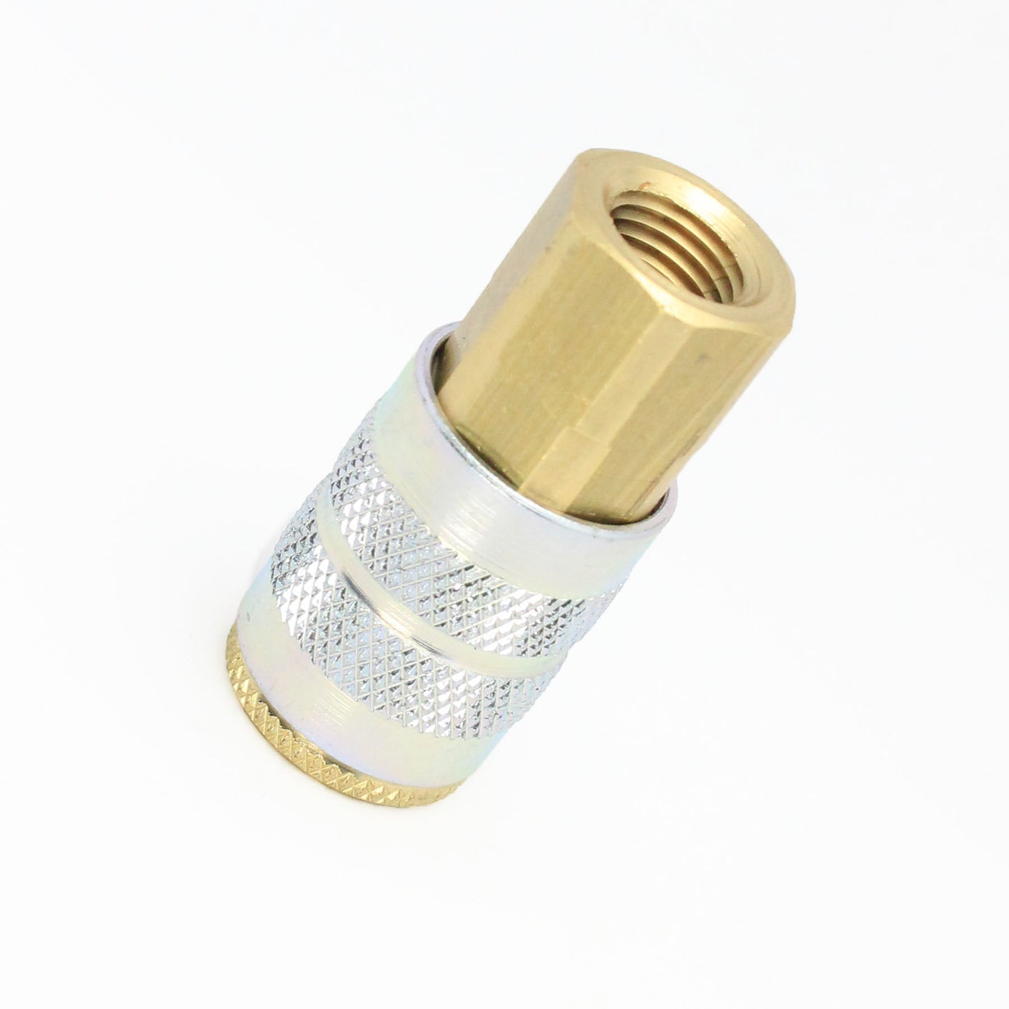 1/4" Body x 1/4" NPT Female Manual Industrial Interchange Coupler Brass