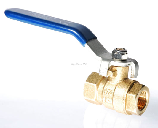 1/4" Female NPT Brass Ball Lever Shut Off Valve Water/Air/Pneumatic/Fluid 600WOG Water Oil Gas