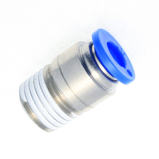 Push to Connect Straight Round Connector 6 mm OD - 1/4" BSPT (R) Male