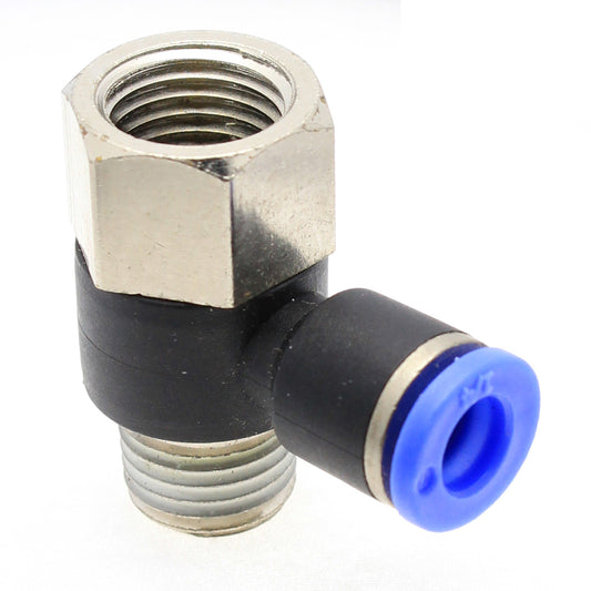 Push to Connect Universal Elbow 10 mm OD - 1/4" NPT Female / 1/4" NPT Male