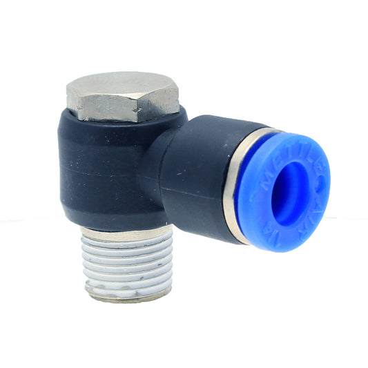 Push to Connect Male Swivel Banjo 6 mm OD - 3/8" NPT Male