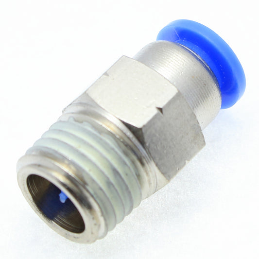 Push to Connect Stop Fitting Male 6 mm OD - 1/8" NPT Male