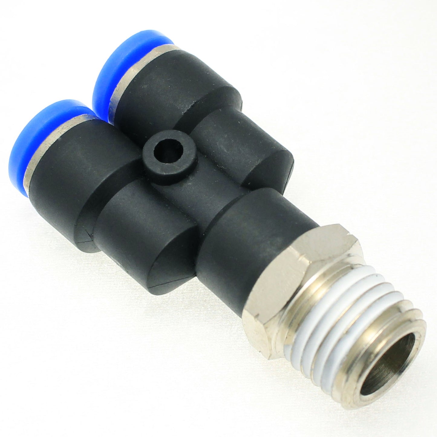 Push to Connect Male Y Fitting 3/8" OD - 1/2" NPT Male