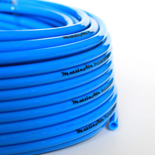 Tube PU 3/8" OD 30 mètres (98 pi) BLEU uni 