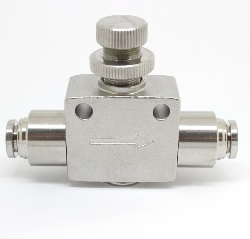 316L Stainless Steel Push To Connect Inline Speed Control Fitting 6 mm OD