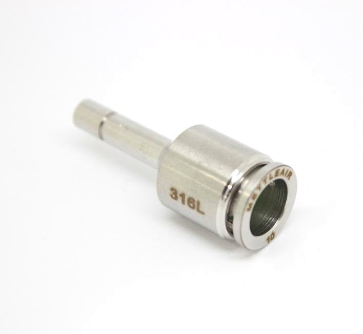 316L Stainless Push to Connect Straight Plug-In Expander 1/4 Stem - 1/2 OD Tube