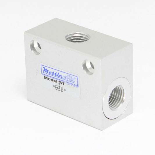 Shuttle Valve Aluminum 1/2" NPT