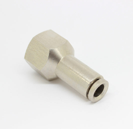 Brass Straight Female Push To Connect Fitting 1/4" OD x 1/4" NPT Female CLEARANCE