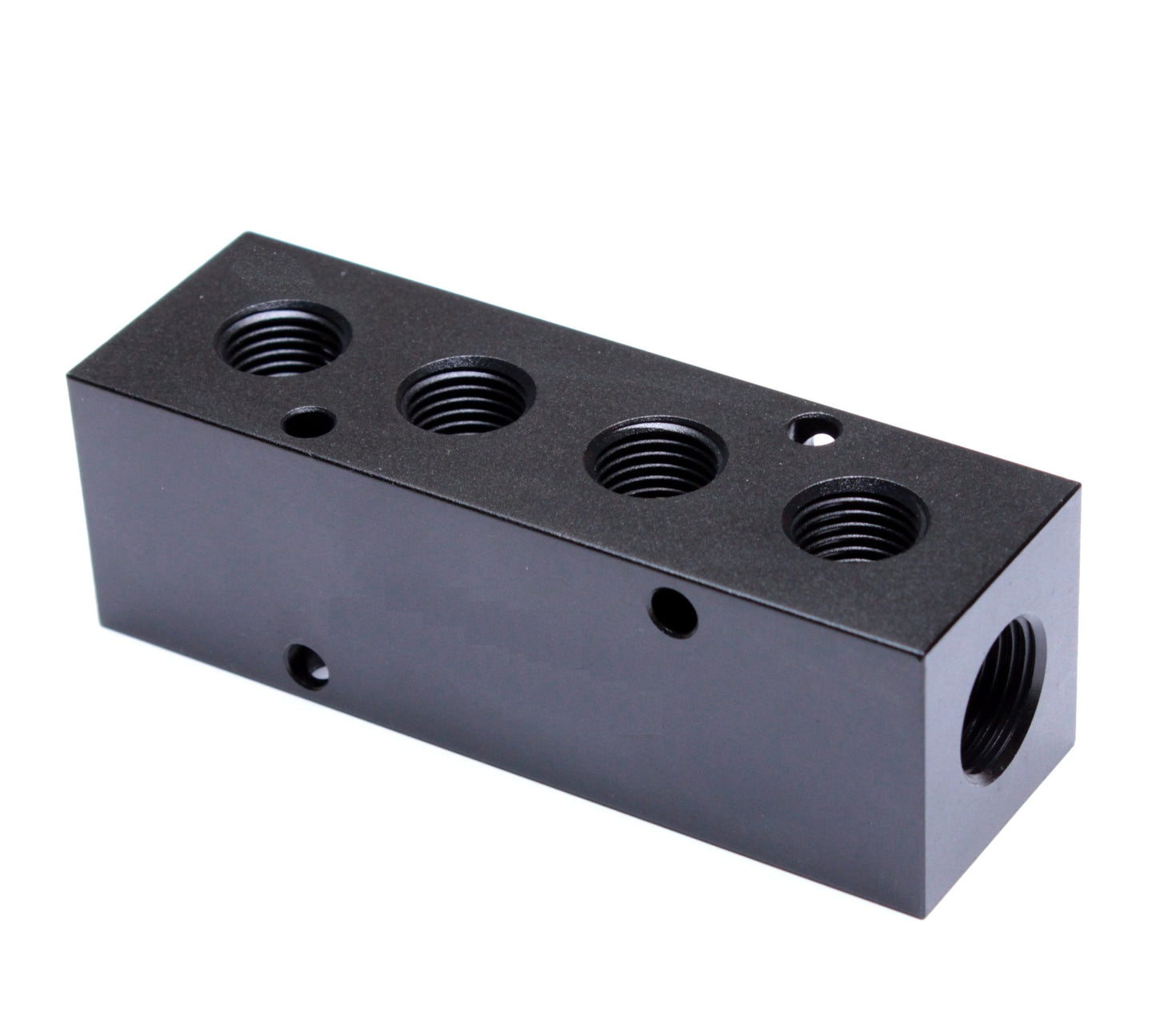 Aluminum Manifold 2 x 1/4" BSPP (G) IN - 4 x 1/4" BSPP (G) Out