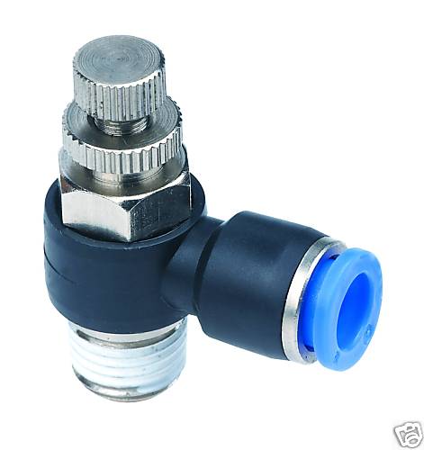 Contrôle de vitesse par poussée pour connecter le compteur de sortie 3/16" OD - 1/4" NPT mâle