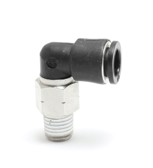 Compact Push to Connect Elbow Fitting 4 mm OD - 1/8 NPT Male